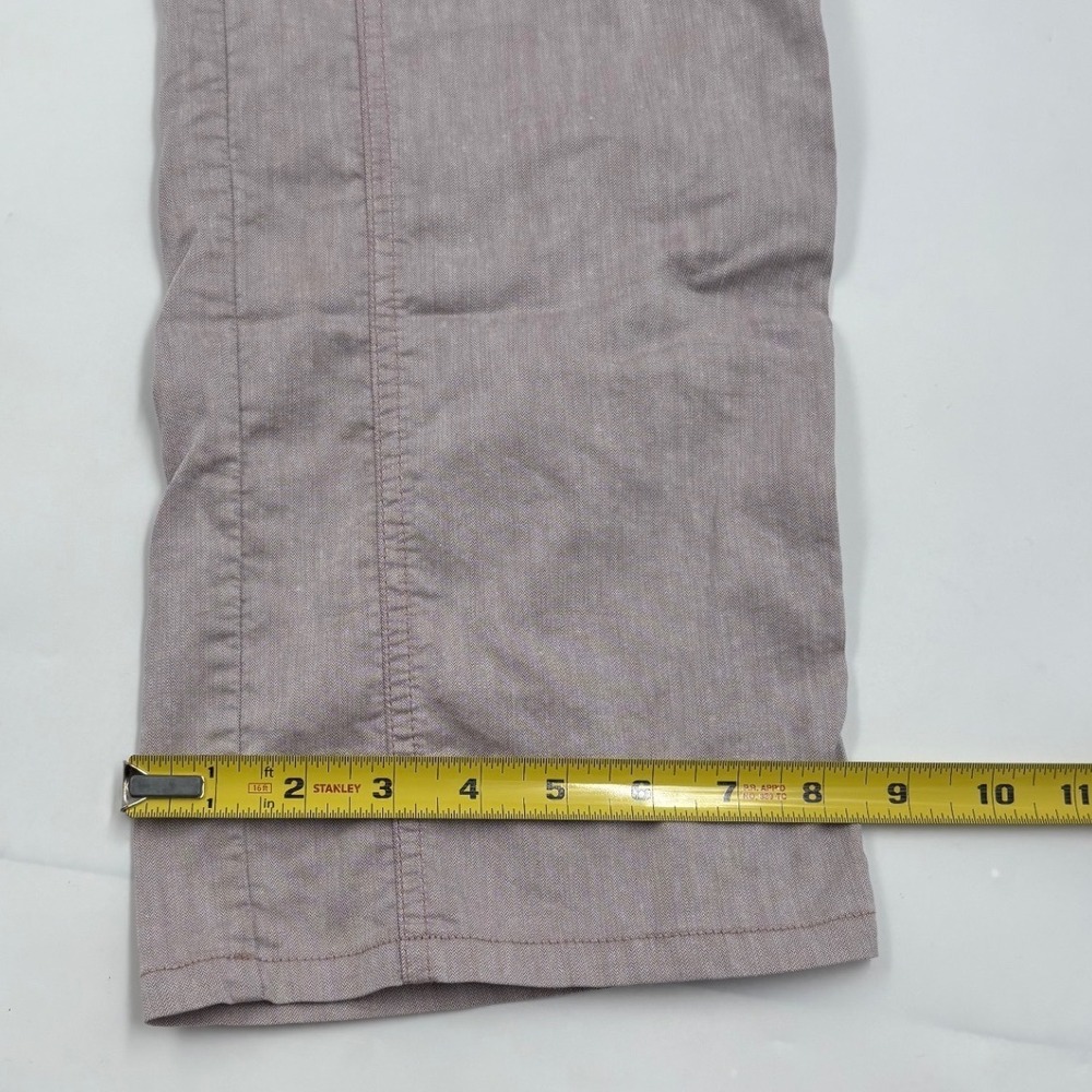 Kuhl Women 12 Reg Cabo Mauve Linen Blend Straight Leg Hiking Outdoor Pants - Picture 7 of 9